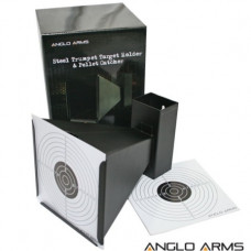 Anglo Arms 14cm Square Funnelled Target Holder, Catcher + 10 Targets