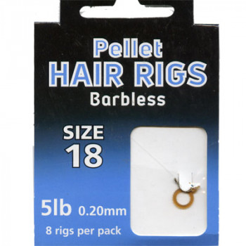FREE UK P /& P DRENNAN BARBLESS CARP METHOD HAIR RIGS SIZE 18-8 RIGS PER PACK