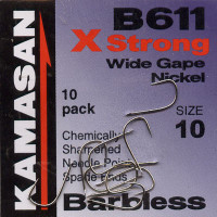 Kamasan B511 wide gape Nickel spade end hooks 3 packs minimum order 