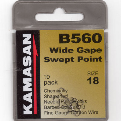 Kamasan B560 Wide Gape Swept Point Various Sizes